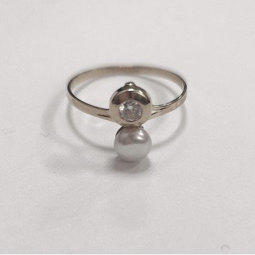 juego de comunion oro blanco perla