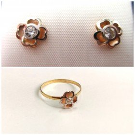 juego comunion bicolor flor