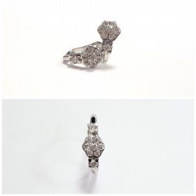 juego oro blanco piedra