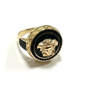 SELLO CABALLERO ORO AMARILLO PIEDRA VERSACE                           
