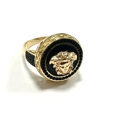 SELLO CABALLERO ORO AMARILLO PIEDRA VERSACE                           