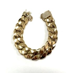 PULSERA SRA. ORO AMARILLO ITALIANO PIEDRA ESLAVONES                   