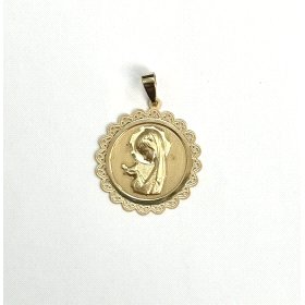 MEDALLAS ORO AMARILLO VIRGEN NIÑA                                     