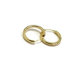 PENDIENTES ARO ORO AMARILLO TUBO                                      