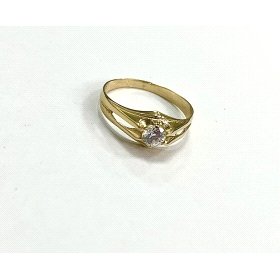 SOLITARIO CABALLERO ORO AMARILLO PIEDRA                               