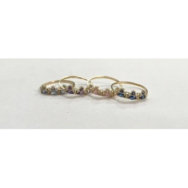 SORTIJA ORO AMARILLO PIEDRA CORONA                                    