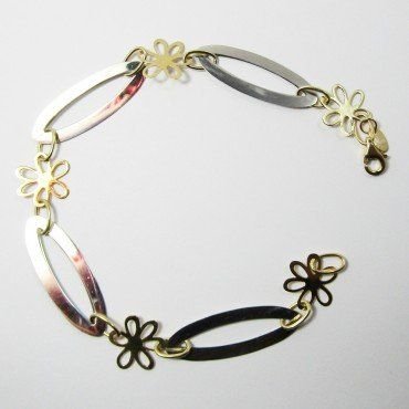 PULSERA SRA. ORO BICOLOR