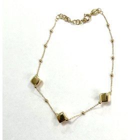 PULSERA SRA. ORO AMARILLO ROMBOS                                      