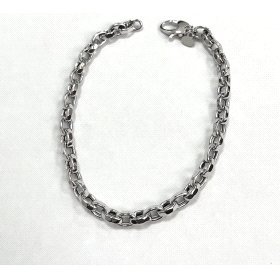 PULSERA SRA. ORO BLANCO FORZADA ESLABONES                             