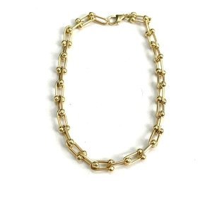 PULSERA SRA. ORO AMARILLO ESTRIBO                                     