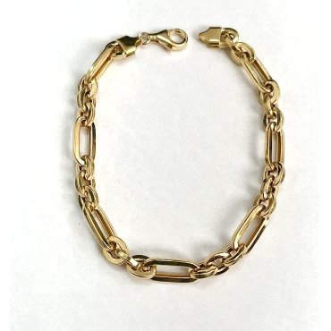 PULSERA SRA. ORO AMARILLO COMBINADA                                   