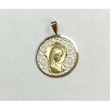 MEDALLAS ORO BICOLOR VIRGEN NIÑA                                      