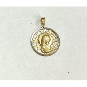 MEDALLAS ORO BICOLOR VIRGEN NIÑA                                      