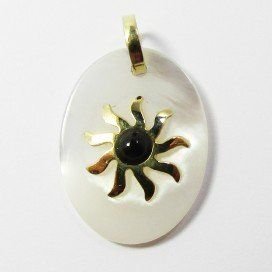 COLGANTE ORO AMARILLO PIEDRA