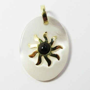 COLGANTE ORO AMARILLO PIEDRA