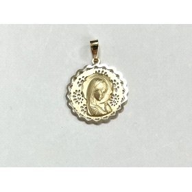 MEDALLAS ORO BICOLOR VIRGEN NIÑA                                      