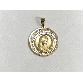 MEDALLAS ORO BICOLOR VIRGEN NIÑA                                      