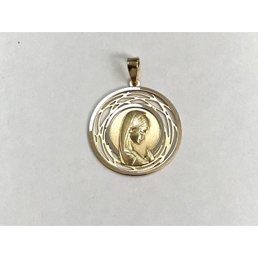 MEDALLAS ORO BICOLOR VIRGEN NIÑA                                      