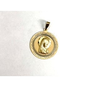 MEDALLAS ORO BICOLOR VIRGEN NIÑA                                      
