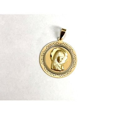 MEDALLAS ORO BICOLOR VIRGEN NIÑA                                      