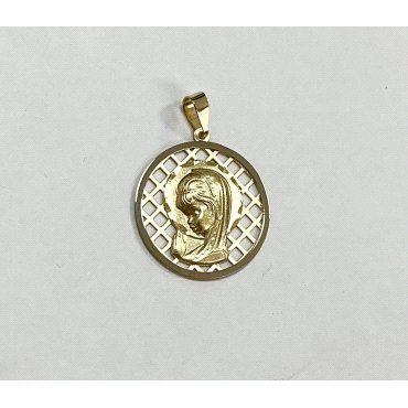 MEDALLAS ORO BICOLOR VIRGEN NIÑA                                      