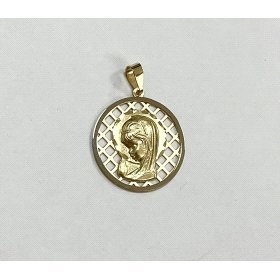 MEDALLAS ORO BICOLOR VIRGEN NIÑA                                      