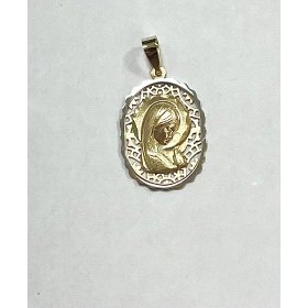 MEDALLAS ORO BICOLOR VIRGEN NIÑA                                      