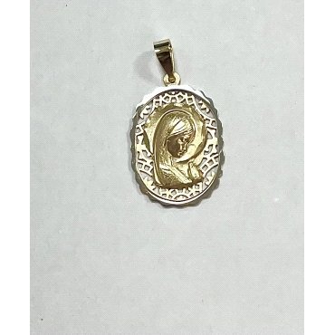 MEDALLAS ORO BICOLOR VIRGEN NIÑA                                      