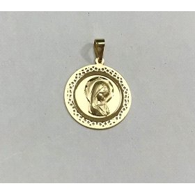 MEDALLAS ORO AMARILLO VIRGEN NIÑA                                     