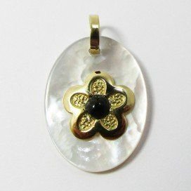 COLGANTE ORO AMARILLO PIEDRA