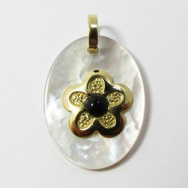 COLGANTE ORO AMARILLO PIEDRA