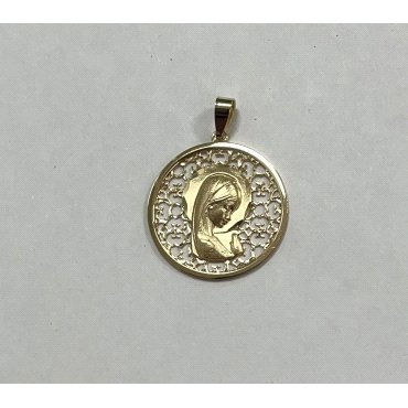MEDALLAS ORO AMARILLO VIRGEN NIÑA                                     