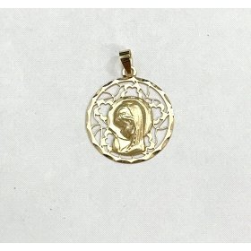 MEDALLAS ORO AMARILLO VIRGEN NIÑA                                     