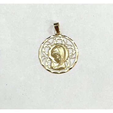MEDALLAS ORO AMARILLO VIRGEN NIÑA                                     