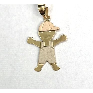 COLGANTE ORO TRICOLOR NIÑ@                                            