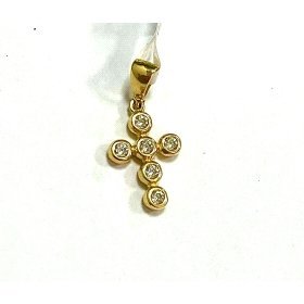 COLGANTE DE CRUZ CON PIEDRAS  O.A  1.5X1 CM                           