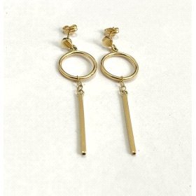 PENDIENTES O.A  CIRCULO TUBO  1.5CM DIAMETRO X 1.5M/M GROSOR          