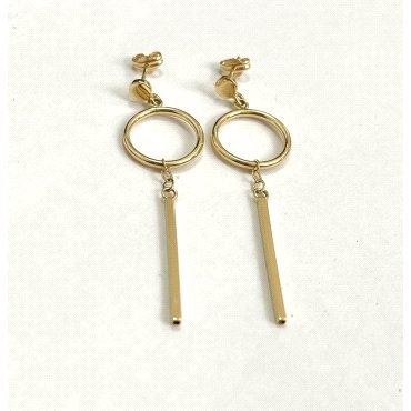 PENDIENTES O.A  CIRCULO TUBO  1.5CM DIAMETRO X 1.5M/M GROSOR          