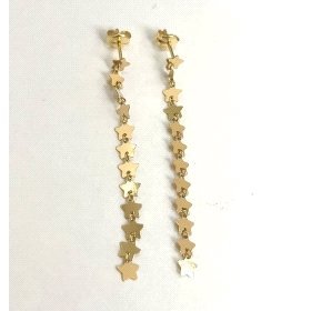 PENDIENTES ORO AMARILLO ESTRELLA                                      