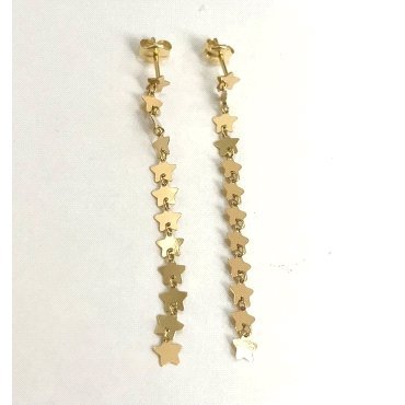 PENDIENTES ORO AMARILLO ESTRELLA                                      