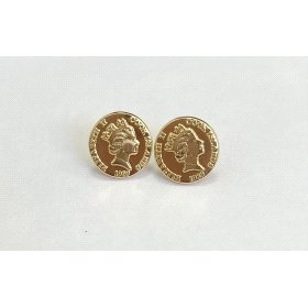 PENDIENTES ORO AMARILLO MONEDA                                        