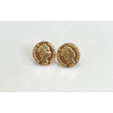 PENDIENTES ORO AMARILLO MONEDA                                        