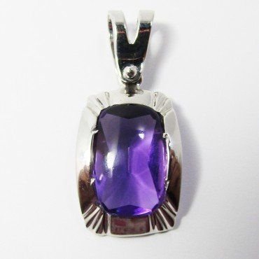 COLGANTE ORO BLANCO PIEDRA