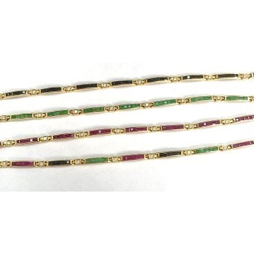 PULSERA SRA. ORO AMARILLO PIEDRA                                      