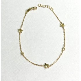 PULSERA SRA. ORO AMARILLO PIEDRA ESTRELLA                             