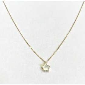 GARGANTILLA ORO AMARILLO PIEDRA NACAR                                 