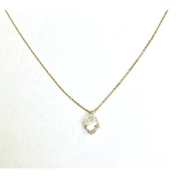 GARGANTILLA ORO AMARILLO PIEDRA NACAR                                 
