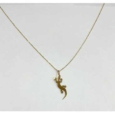 GARGANTILLA ORO AMARILLO LAGARTO                                      