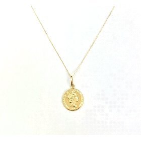 GARGANTILLA ORO AMARILLO MONEDA                                       