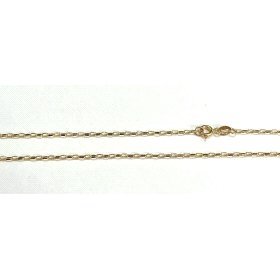 CADENAS ORO AMARILLO 40 CM FORZADA LAPIDADA 1.5M/M                    